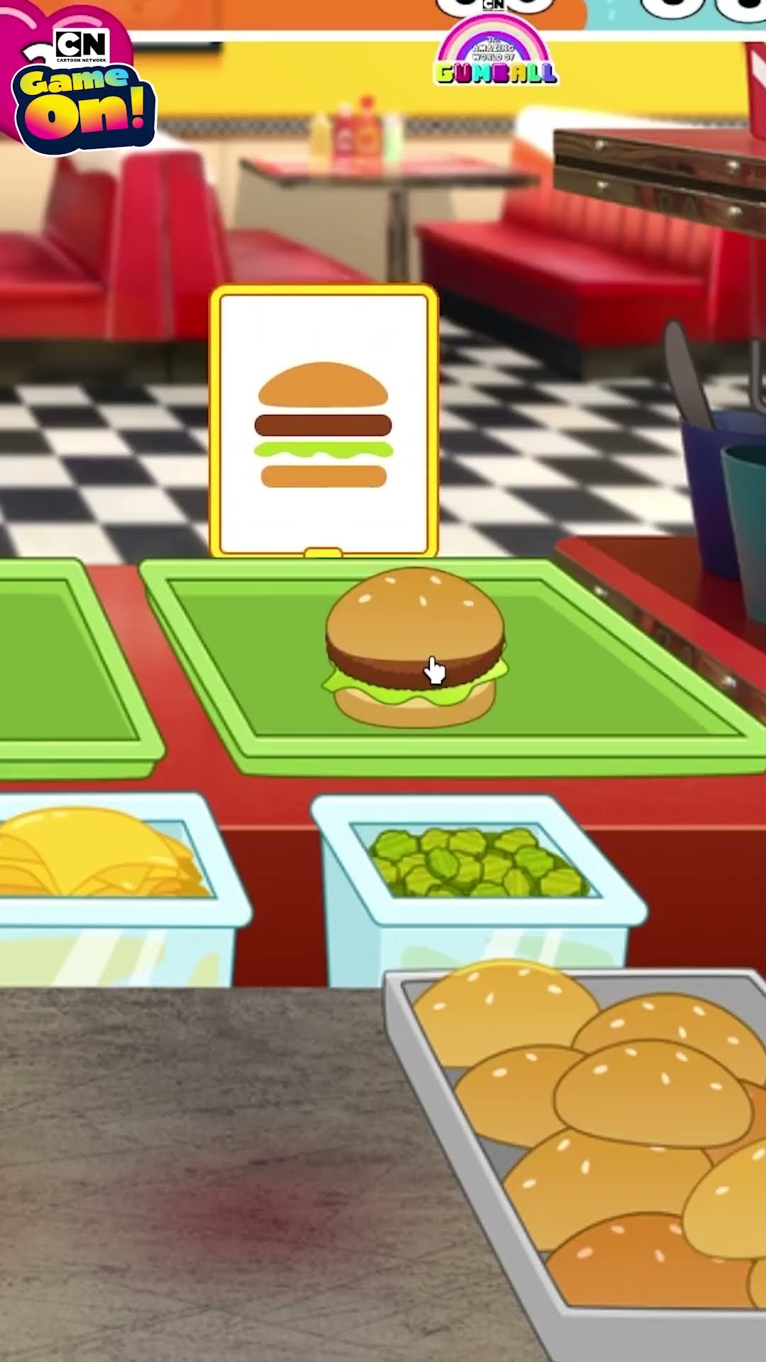 Burger Challenge with @iamSanna | Gumball | #Roblox #Shorts #ad