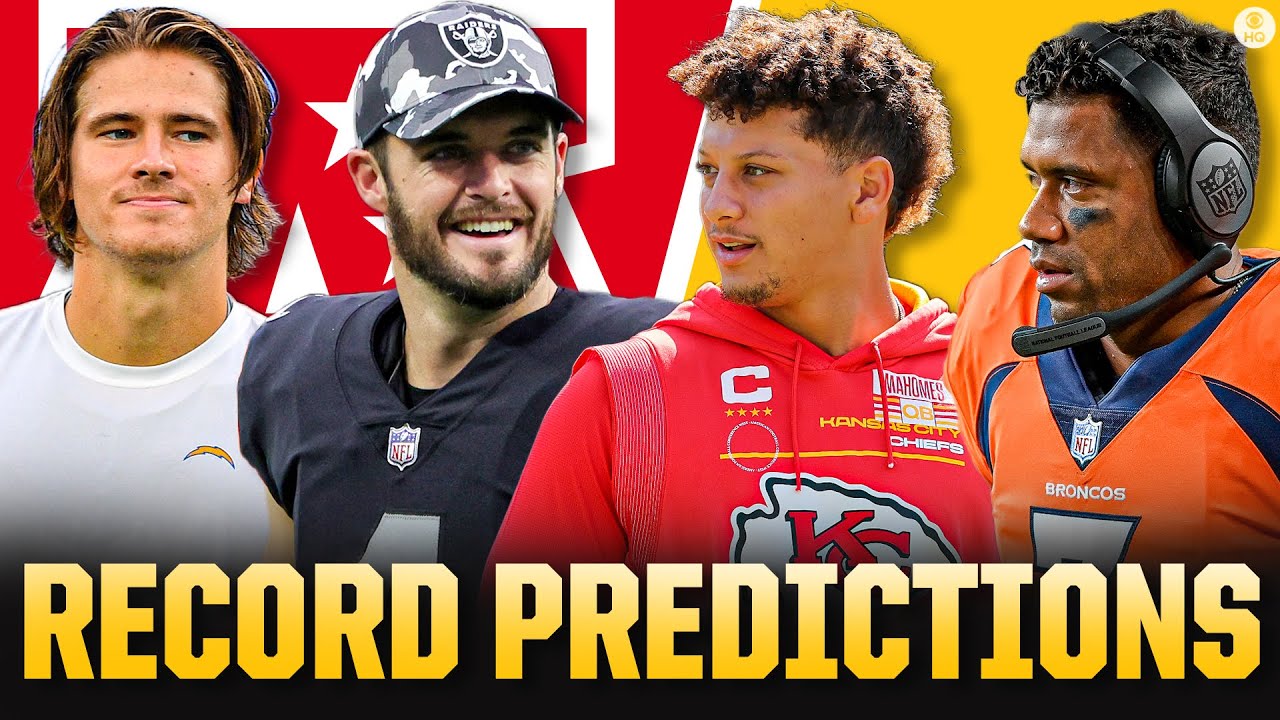 AFC West Record Predictions: Chiefs, Chargers + Raiders make the playoffs? | CBS Sports HQ
