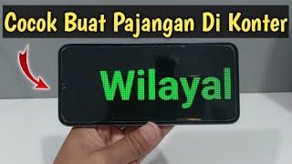 Cara Membuat Tulisan Berjalan Di HP Android