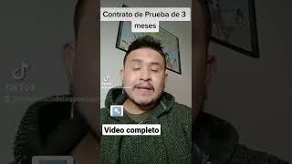 Contrato por Periodo de Prueba de 3 meses 🇲🇽🔥🔥🔥