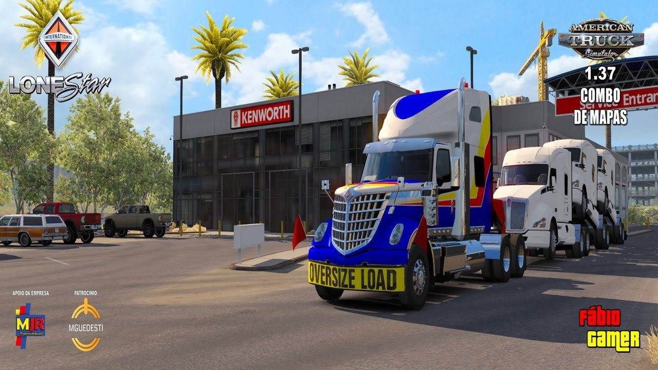 ATS - RODANDO NO COMBO DE MAPAS E FAZENDO KMS PARA A EMPRESA (DIA: 07 ...