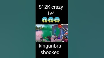 S12K Crazy 1v4 in appartment | 1hp 1v4 clutch | kinganbru shocked #shorts #pubg #bgmi #viral