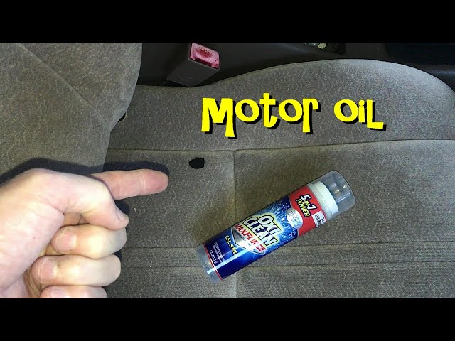 How to Remove Oil Stains from Car Upholstery: Quick Solutions