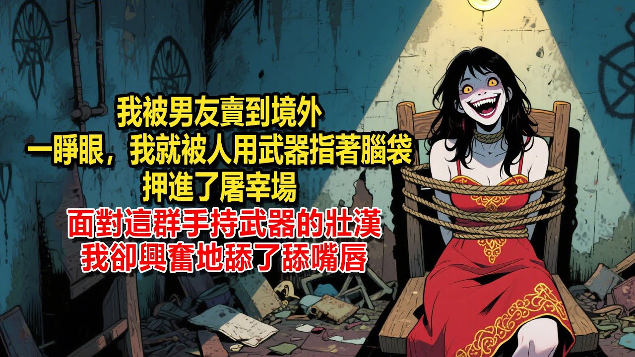 我被男友賣到境外了。一睜眼，我就被人用武器指著腦袋，押進了屠宰場。面對這群手持武器的壯漢。我卻興奮地舔了舔嘴唇。