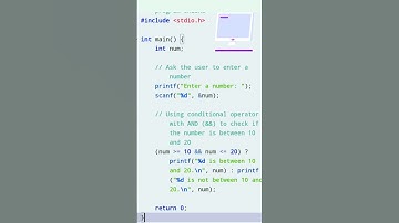 And/ C Programming/ operator