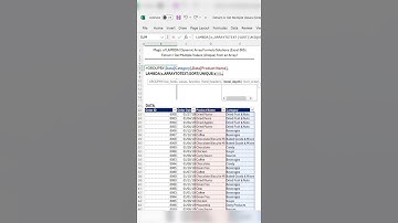 Magic of LAMBDA! Dynamic Array Formula Solutions #excel #googlesheets #microsoftexcel #exceltricks