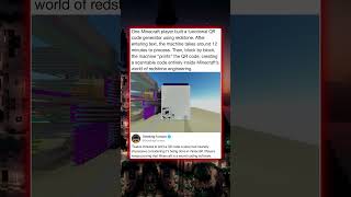 One Minecraft player built a functional QR code generator using redstone. After entering text