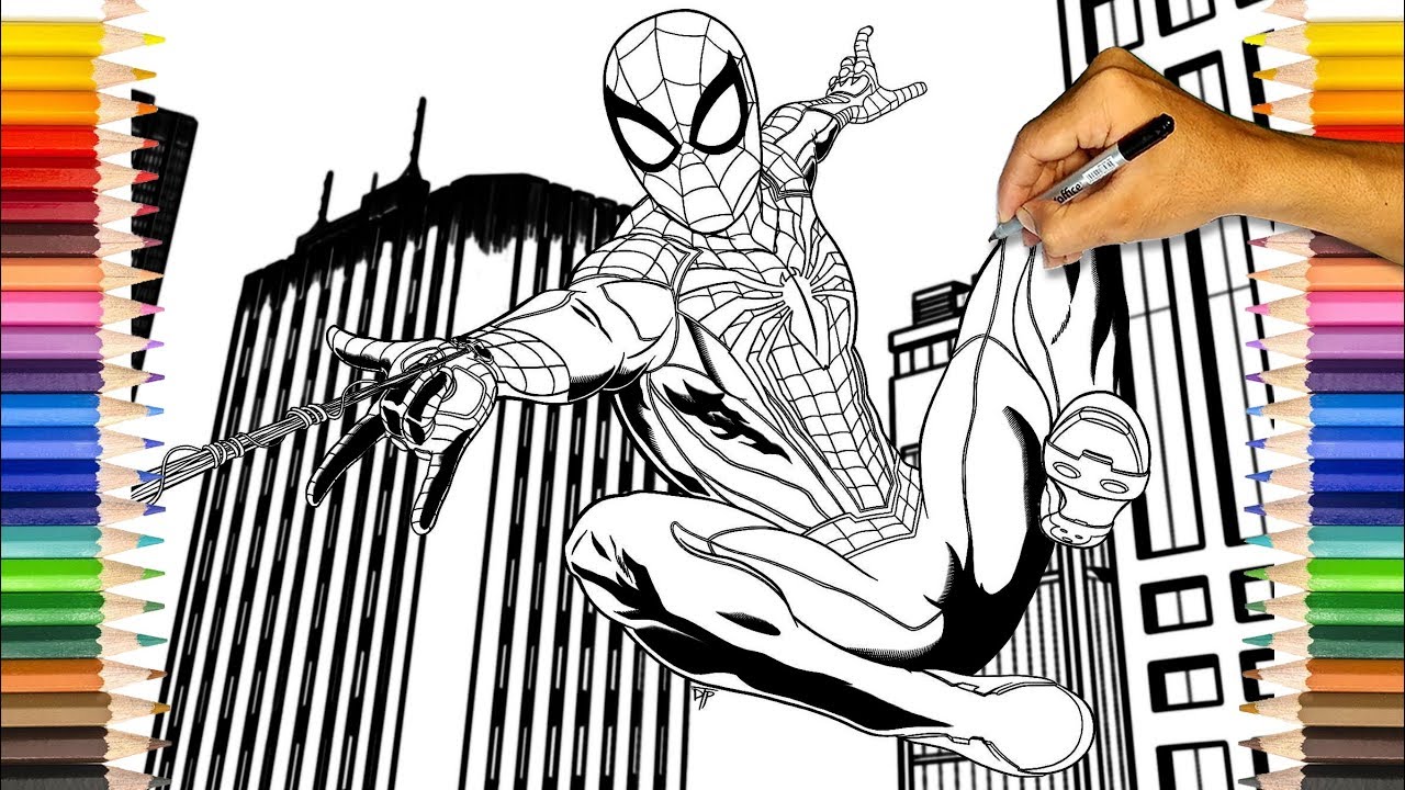 9200 Spider Man Ps4 Coloring Page Best