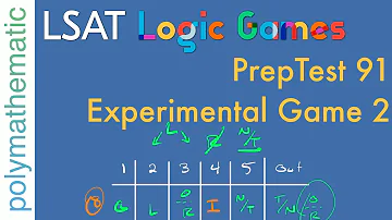 PrepTest 91 Experimental Game 2: Hybrid Order/In and Out Game [LSAT Analytical Reasoning]