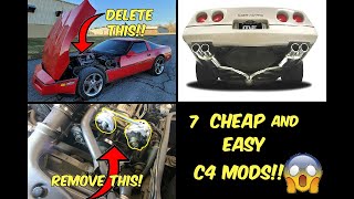 7 Cheap MUST HAVE Mods That Are GUARANTEED TO Make Your C4 Corvette FASTER!