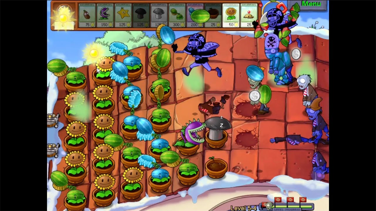 Pvz First Level Plants vs. Zombies Modern Extension First Edition Level 5 - 4 - YouTube