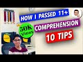 How to pass 11 exam  my experience on 10 comprehension tips 11 plus exam tips  lessonade