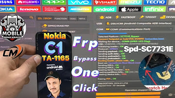 Nokia c1 ( TA-1165 ) FRP Bypass With Test Point | unlock tool | nokia c1 frp one click unlock tool