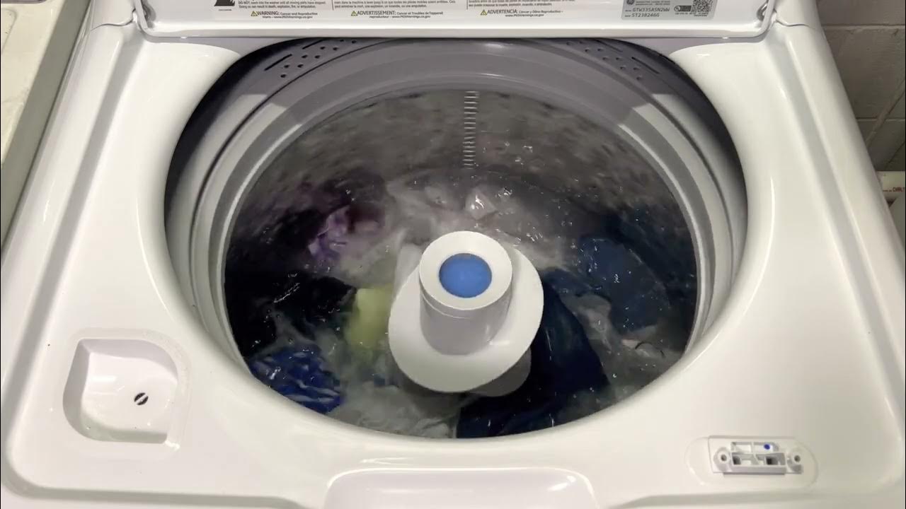 GE GTW335 Top Load Washer Full Normal Cycle YouTube