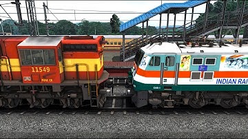 WAP7 TO WDM3D LOCOMOTIVE CHANGE I TRAIN SIMULATOR I BUMPY RAILROAD I RAILWORKS I RAILWAY RITAM