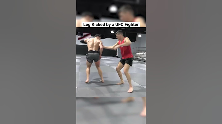 Leg Kicked by a UFC Fighter… #fail #ufc #mma