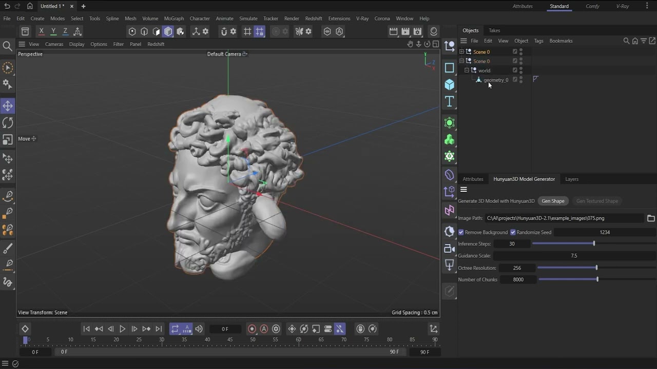 HY4D - New AI plugin for C4D
