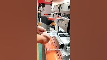Hogi all-electric servo CNC press brake,bending mini sheet metal parts#machine #electric #cnc