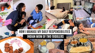 How do I manage my household responsibility with two toddlers |Indian Mom Morning to Evening Routine