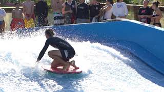 Jon Reese Rapids Waterpark Florida FlowRider FLOW Tour contest Pro Riders Tricks and wipeout a7iii