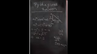 how to solve pythagoras theorem by "Crunching Numbers"