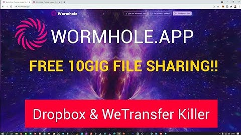 How to share big files for FREE!!  WORMHOLE.APP - Replacement for Wetransfer and Dropbox.
