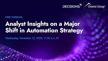 Analyst Insights on a Major Shift in Automation Strategy