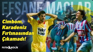 Galatasaray - Trabzonspor 1995 - 96 Cimbom, Karadeniz Fırtınasından Çıkamadı