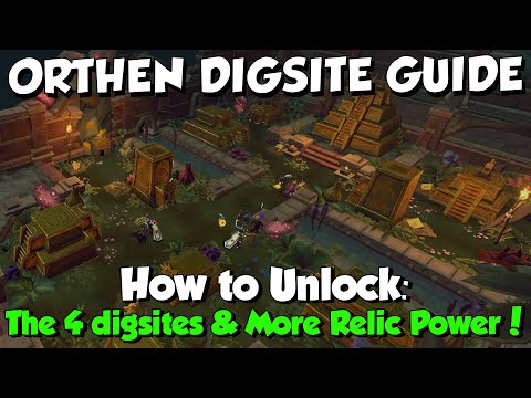 New! Orthen Dig Site Guide [Runescape 3] How to unlock 150 extra Relic Power & all Locations!