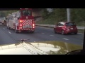 Fire truck changing lanes like a boss.