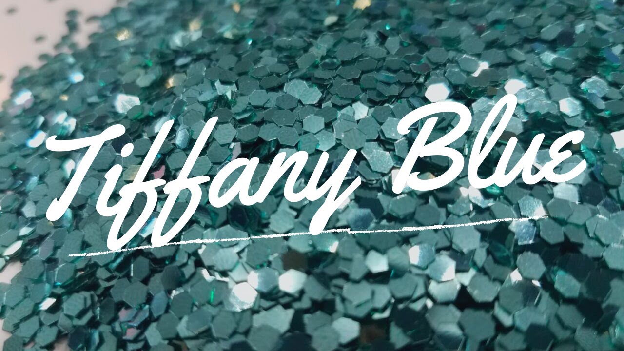 tiffany blue glitter background