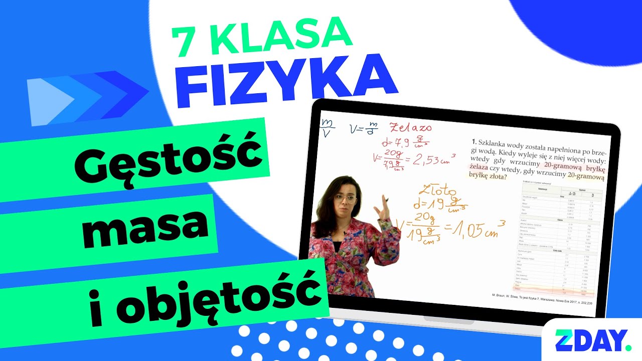Fizyka Wsip Klasa 7 Sprawdzian Nr 2 - Gęstość, masa i objętość | Fizyka 7 klasa - YouTube