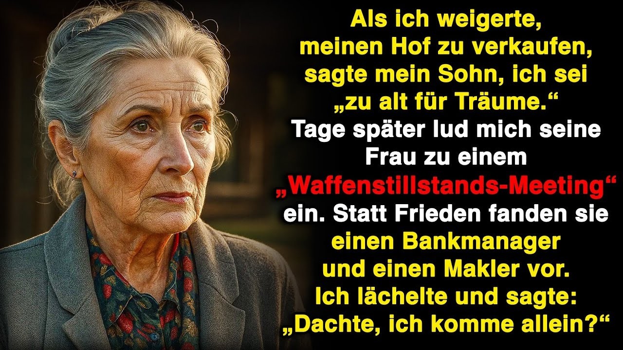Als ich mich weigerte, meinen Hof zu verkaufen, stellte mein Sohn eine Falle für mich!