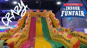 Crazy GIANT Inflatable SLIDE - Liverpool Indoor Funfair