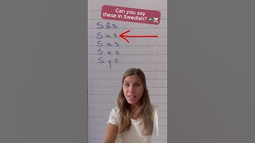 Swedish challenge: Can you hear the difference? #learnswedish