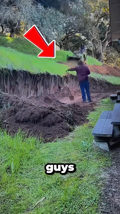 Retaining Wall Built in 30 SECONDS 🔥 #short #landscape #construction