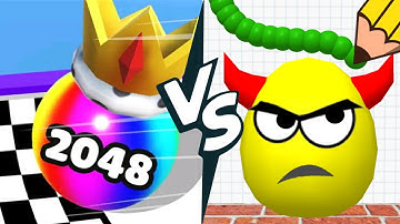 2048 | Ball Merge 2048 vs Draw To Smash all levels iOS / Android gameplay walkthrough #cutiepie22yt