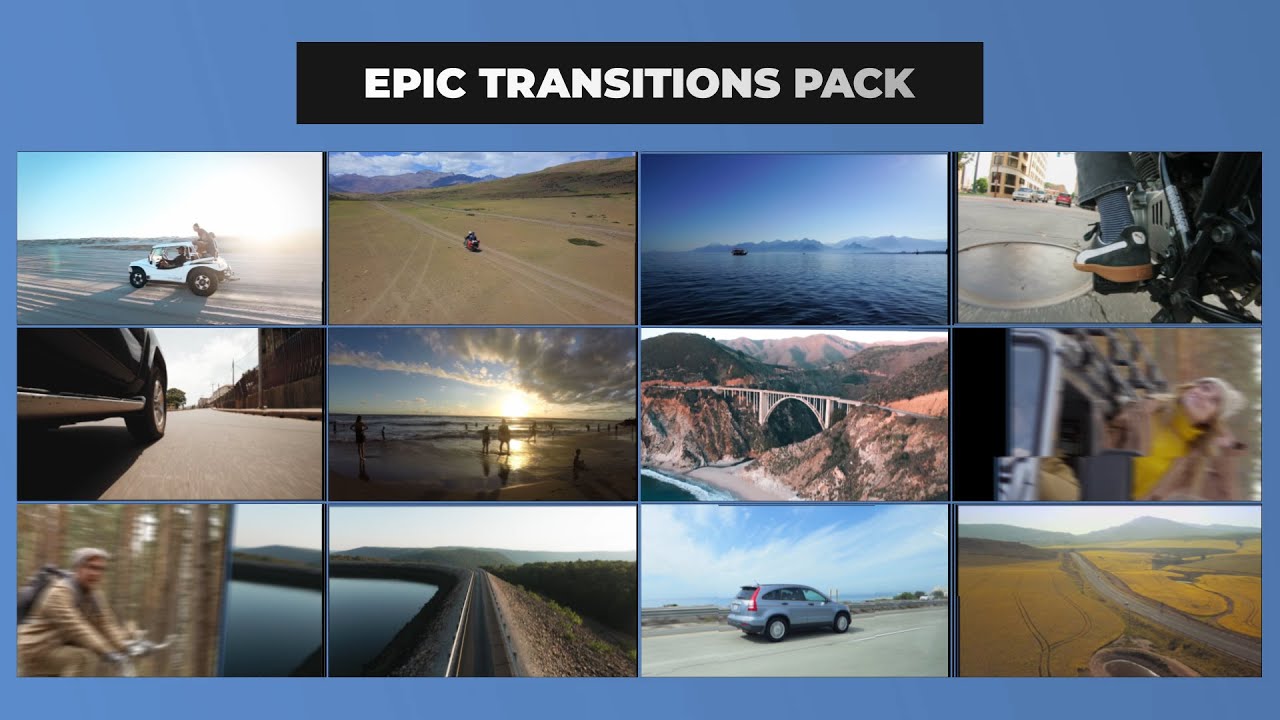 Epic Distortion Transitions Pack After Effects Template - YouTube