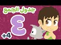 عملية الجمع 4 تعلم جدول الجمع بطريقة سهلة وممتعة للاطفال تعلم الرياضيات للأطفال مع زكريا