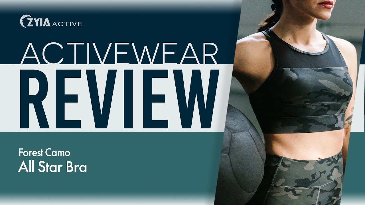 Activewear Review: Zyia Forest Camo All Star Bra #1409 