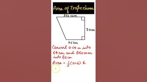 Area of Trapezium #shorts #maths #ytshorts #areaoftrapezium #viral