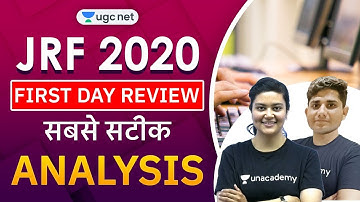 JRF UGC NET 2020 | Exam Analysis by Aditi Sharma & Shiv Meena | First Day Review