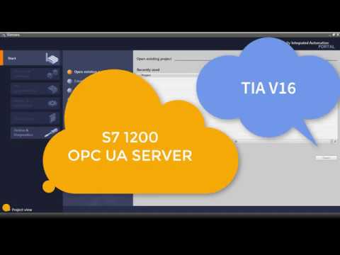 S7-1200 - OPC UA SERVER S7 1200 IN TIA V16