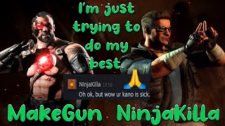 MKX | NinjaKilla - I Never Seen This Combos before | ft10 vs my Kano