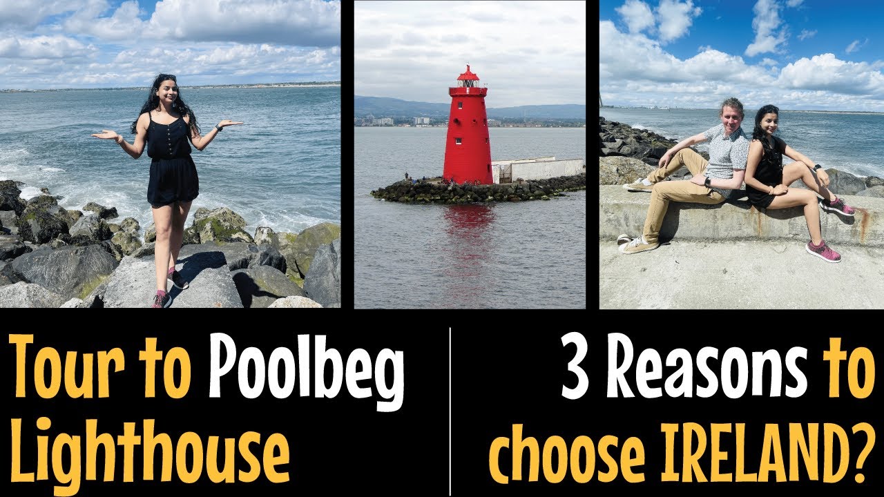 POOLBEG LIGHTHOUSE⚡️| 3 Reasons to choose Ireland 🇮🇪| Dublin| Irish people☘️| Travel | Day Trip Walk