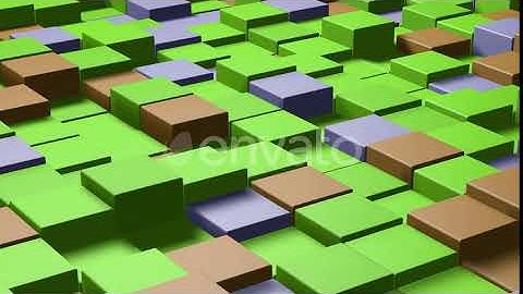 Video game isometric geometric mosaic waves pattern | Motion Graphics - Envato elements