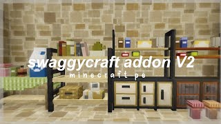 [bedrock] Swaggycraft addon V2🧹 aesthetic texture✨ screenshot 4