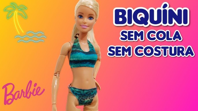 DIY roupas e biquínis para boneca Barbie (SEM COLA OU COSTURA) com bexigas/  balões