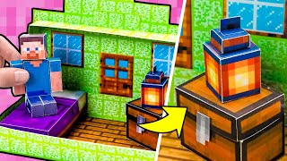 картинка: Стив в беде! 🧱 Сэм и Сью строят пиксельный домик, чтобы спасти его!