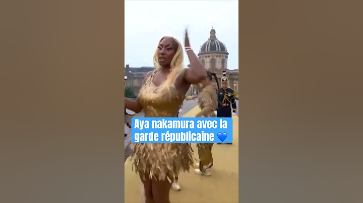 Aya Nakamura avec la garde républicaine 💙